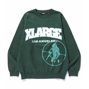 XLARGE Green Crew Neck Sweatshirt Men's